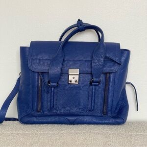 3.1 Phillip Lim Deep Blue Leather Satchel